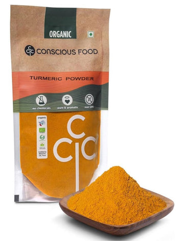 Conscious Food Turmeric Powder | 200g | Certified Organic