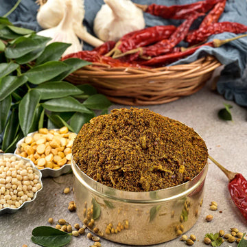 Karivepaku Karam Podi(Curry Leaves Powder)- With Garlic