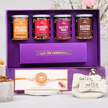Omay Foods 8 Pcs_Healthy Indulgence Rakhi Gift Box