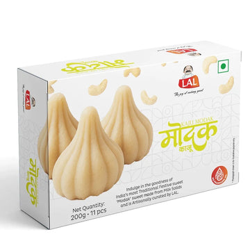 Lal Sweets Kaju Modak 200g x 2 Pack || Ganesha Chaturthi Special || Cashew Modak