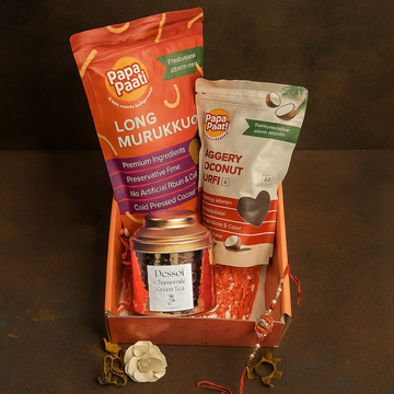 Dessoi Naturals - The Calm & Crunch Rakhi Box | Limited Edition