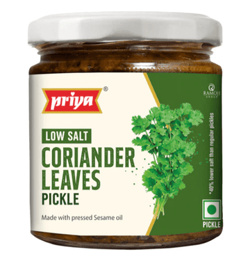 Priya Low Salt Coriander Leaves Pickle 210 G