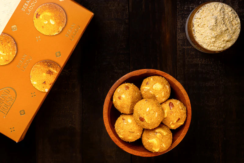 Almond House Besan Laddu [MAP] - 475 Grams