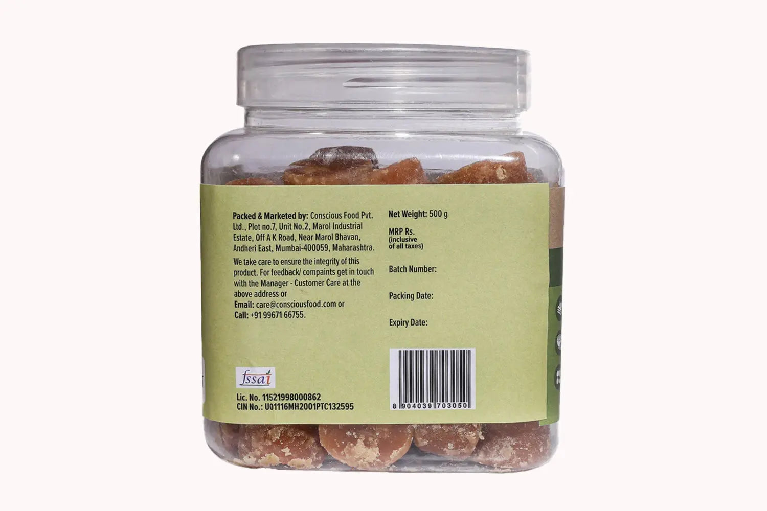 Conscious Food Jaggery Cubes - 500g