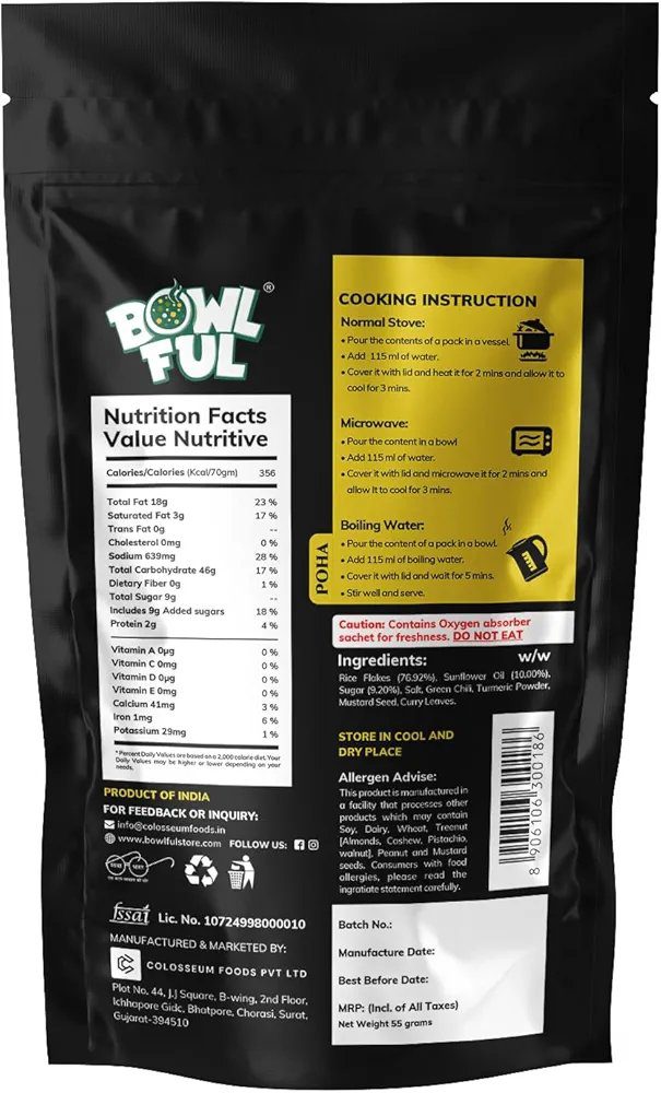 Bowlful Poha (6 pack)