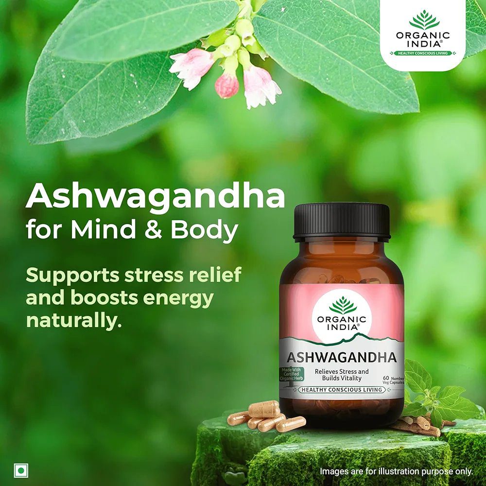 Organic India Pure Ashwagandha Root Capsules