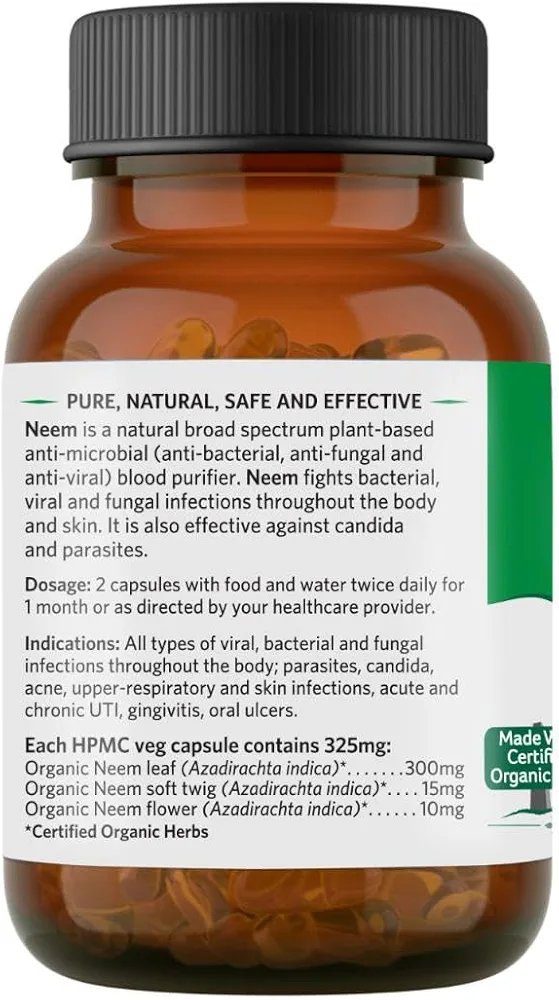 Organic India Neem Blood Purifier - 60 Veg Capsules