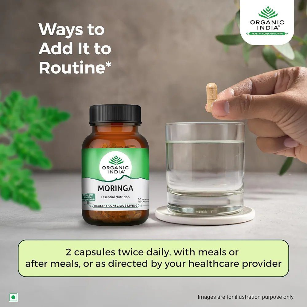 TATA Product - Organic India Moringa 60 Capsules