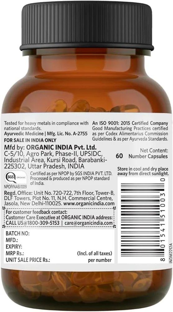 TATA Product - Organic India Moringa 60 Capsules