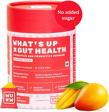 What's Up Wellness Gut Health Supplements Gummies- 30 pcs