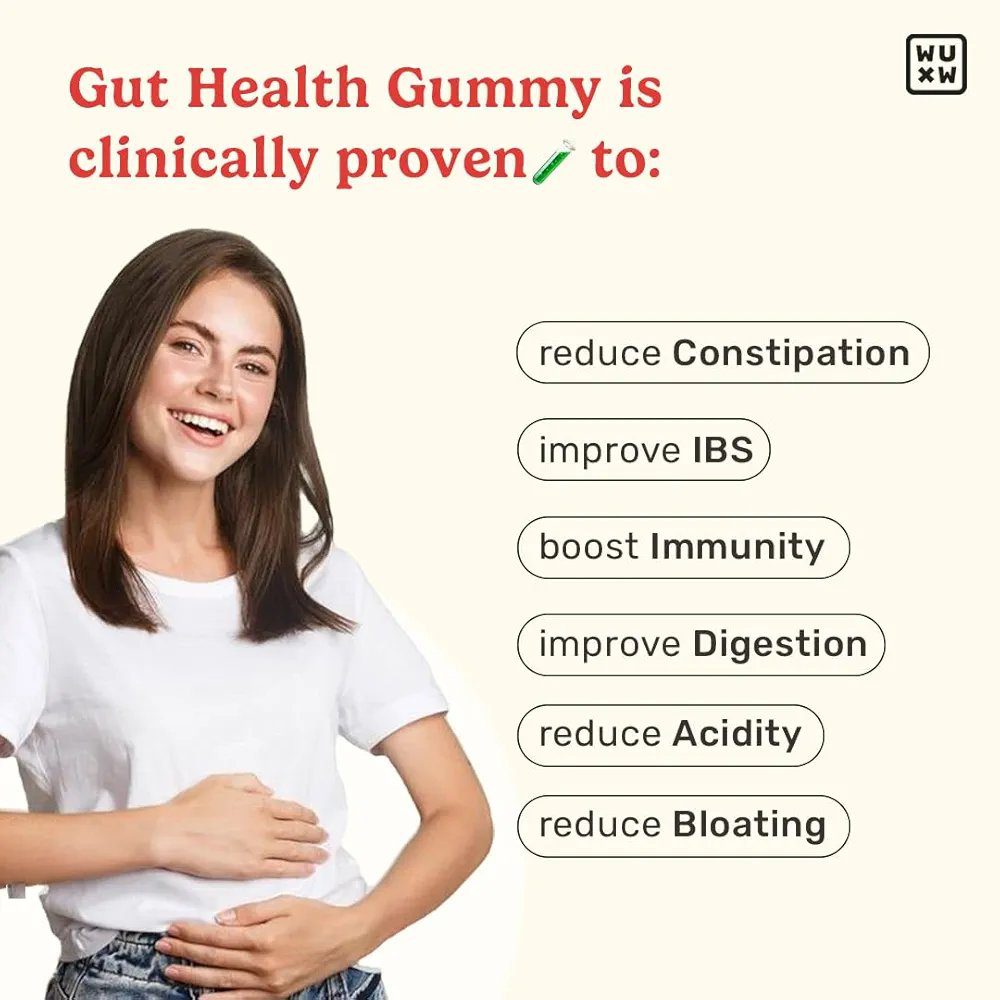 What's Up Wellness Gut Health Supplements Gummies- 30 pcs
