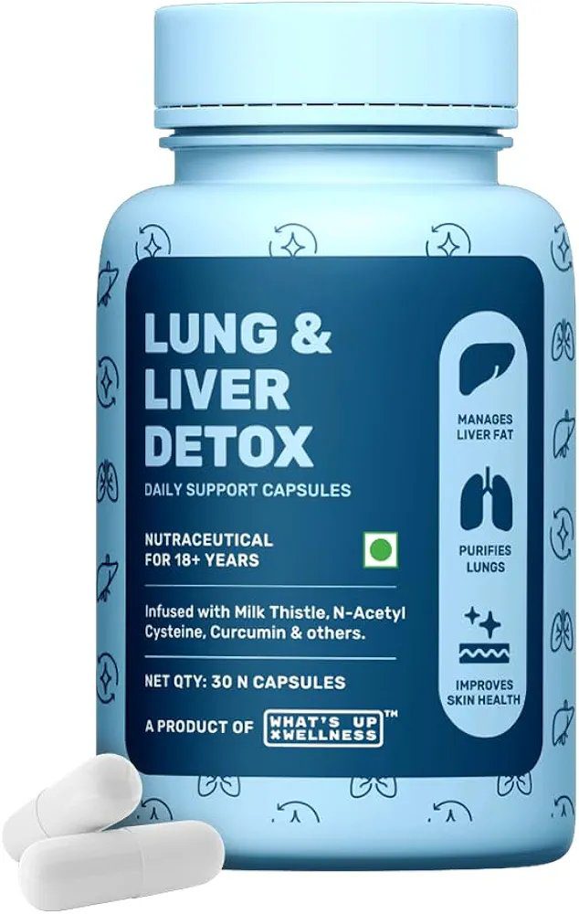 What's Up Wellness Lung &amp; Liver Detox Supplement - 30 Capsules