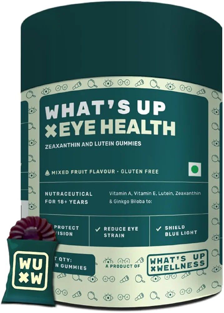 What's Up Wellness Eye Health Gummies To Maintain Eye Health - 30 Days Pack (30 Gummies)