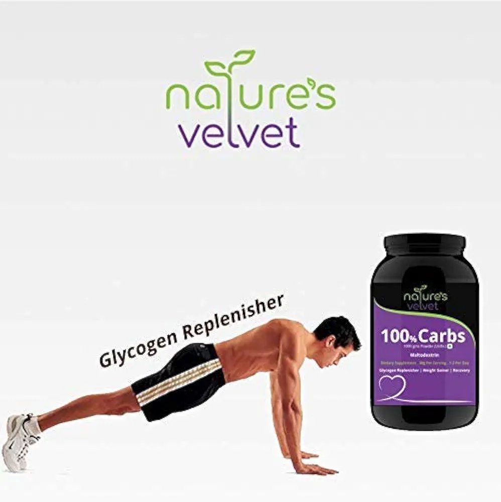 Natures Velvet Lifecare 100% CARBS, 2.2 lbs, Unflavoured for Weight Gain and Energy