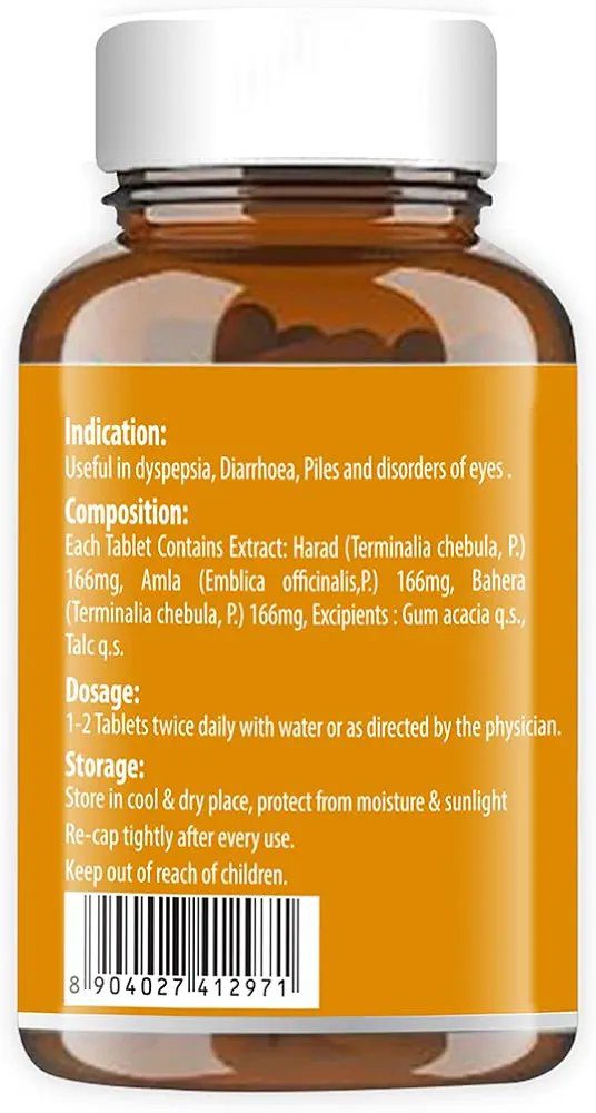 Baidyanath Triphala 60 Tablets (Pack of 1)