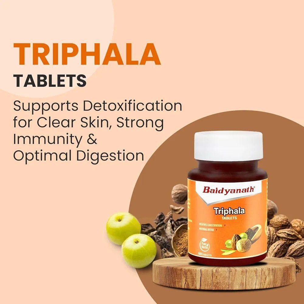 Baidyanath Triphala 60 Tablets (Pack of 1)