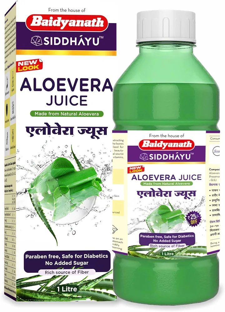 Baidyanath Asli Ayurved Aloe Vera Juice With Pulp 1000 Ml