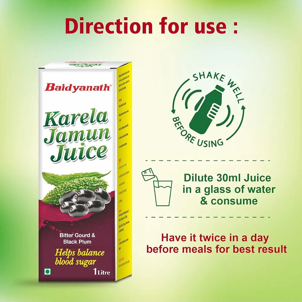 Baidyanath Karela Jamun Juice 1L