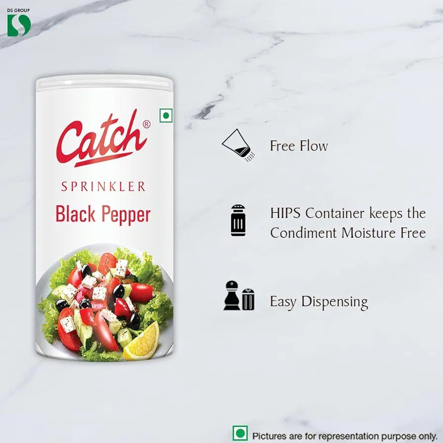 CATCH Spices Black Pepper Sprinkler 50G