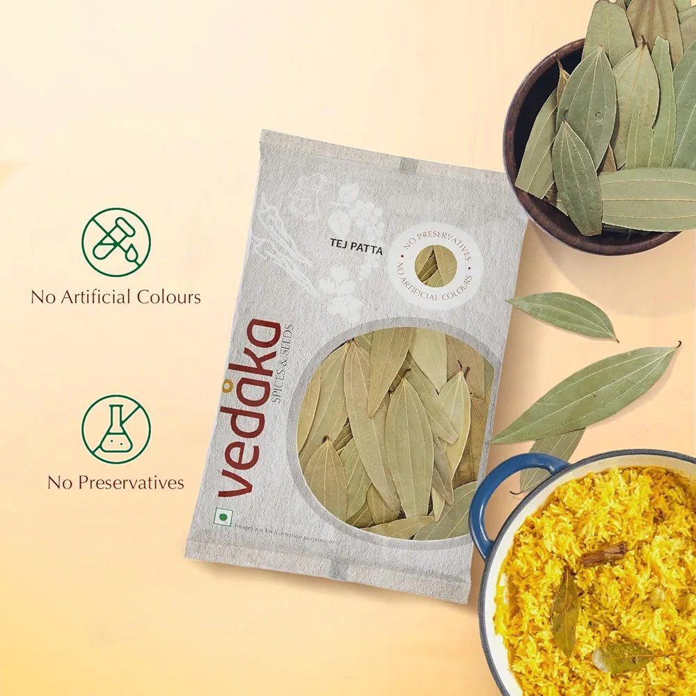Vedaka Tejpat | 100 G | Dried Whole Leaves