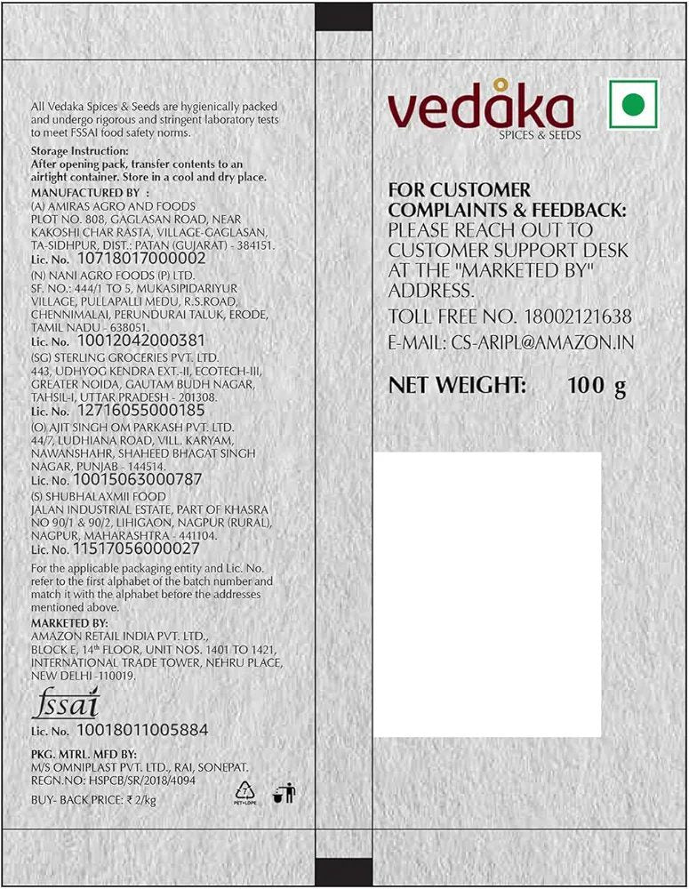 Vedaka Tejpat | 100 G | Dried Whole Leaves