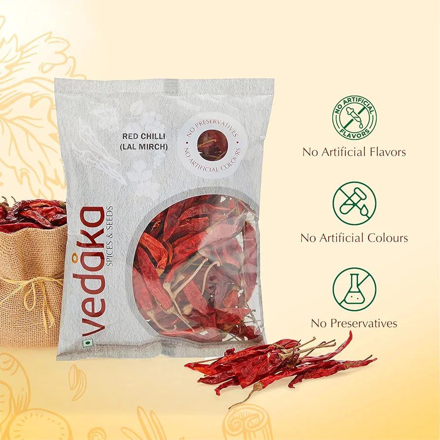 Vedaka Red Chilli (Lal Mirch), 200g