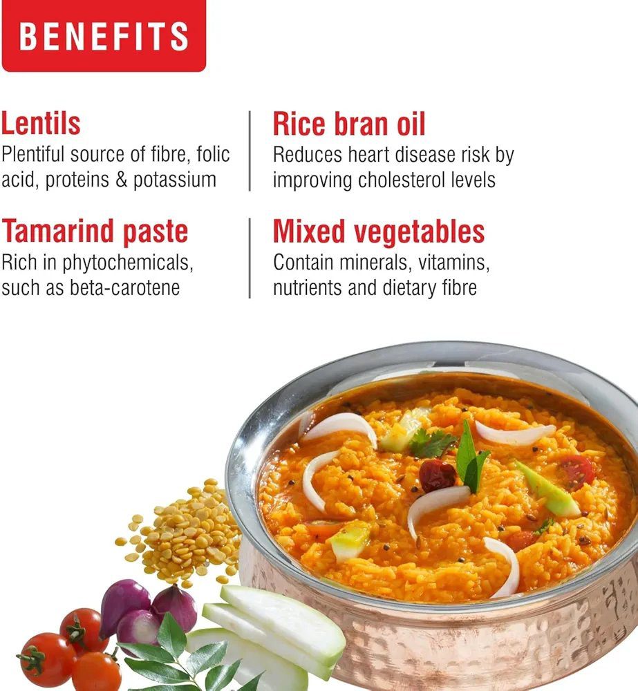 Priya Ready To Eat Sambar Rice 300g (Pack of 2) I Total 600gm