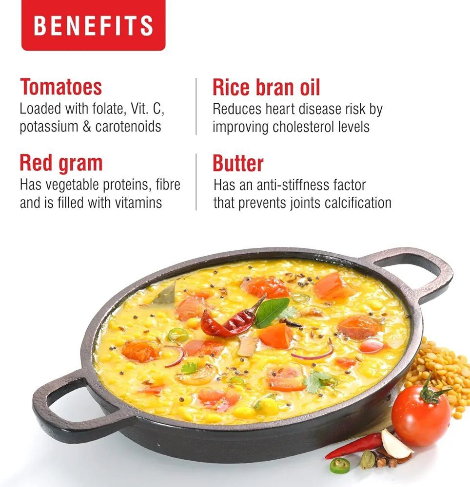 Priya Authentic Ready to Eat Tomato Dal - 300g (Pack of 2) - I Total 600gm