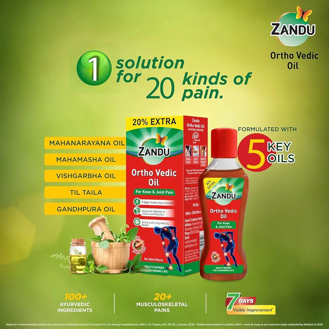 Zandu Ortho Vedic Oil - 120ml