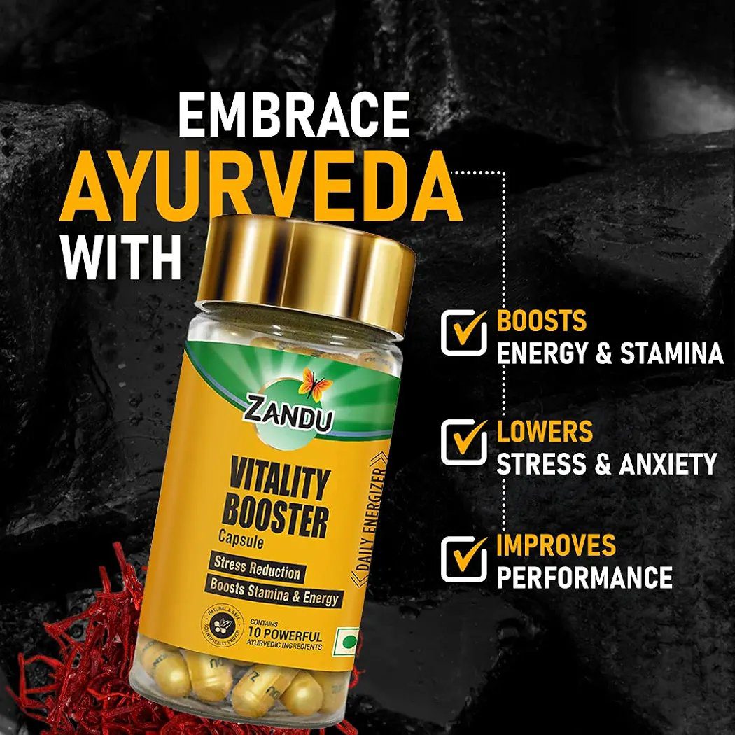 Zandu Vitality Booster - 60 Veg Capsules