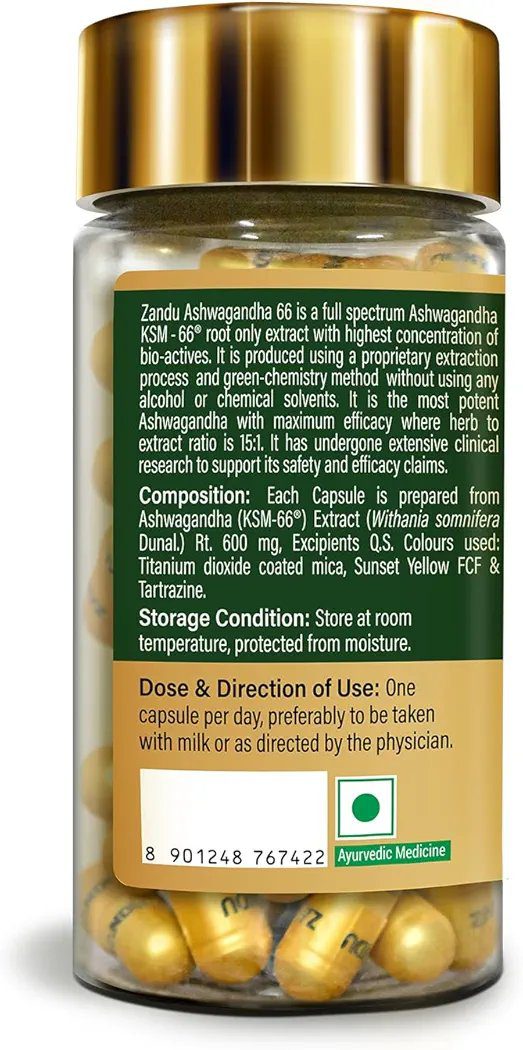 Zandu Ashwagandha KSM-66 Tablets