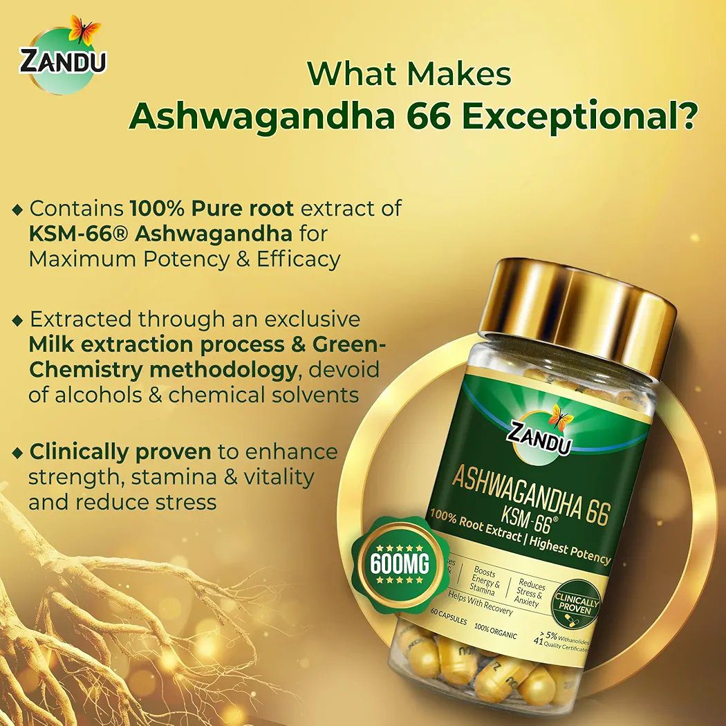 Zandu Ashwagandha KSM-66 Tablets