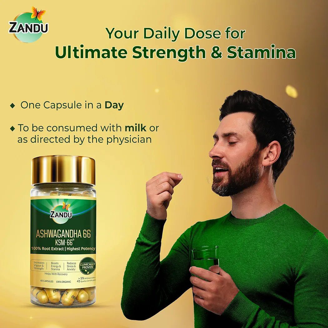 Zandu Ashwagandha KSM-66 Tablets