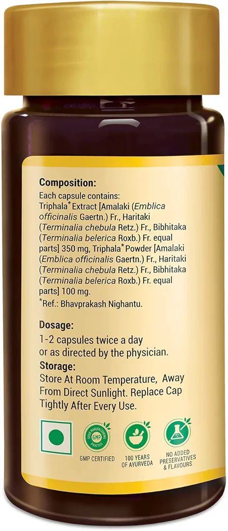 Zandu Triphala Capsules - 90 Veg Capsules