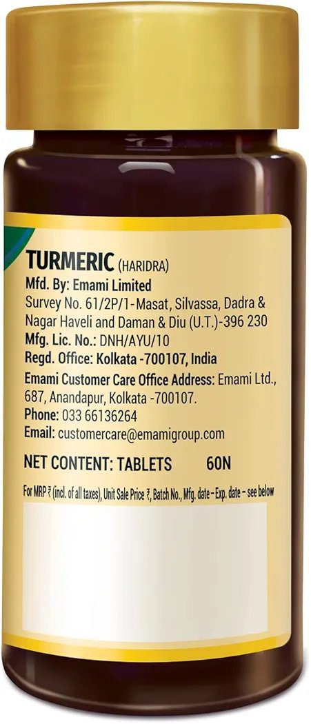 Zandu Turmeric Tablets  (60 Tabs)