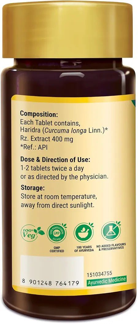 Zandu Turmeric Tablets  (60 Tabs)