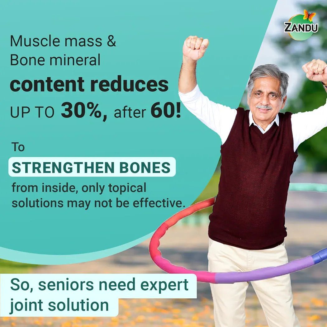 Zandu Seniorz BoneStrength Tablet, 60 Tablet