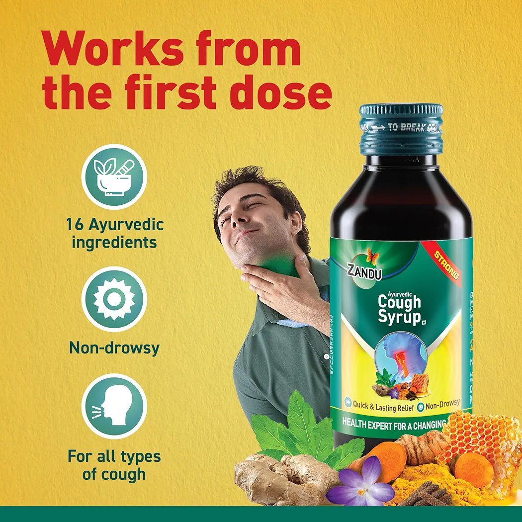 Zandu Ayurvedic Cough Syrup - 200 ML