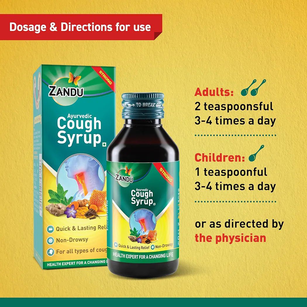 Zandu Ayurvedic Cough Syrup - 200 ML
