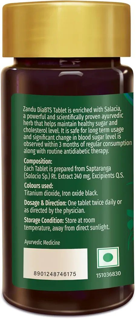 Zandu DiaBTS Tablets - 90 Tablets
