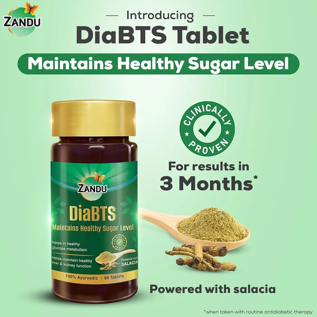 Zandu DiaBTS Tablets - 90 Tablets