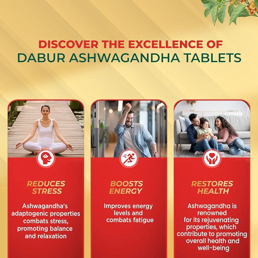 Dabur Ashwagandha Tablets - 60 tabs
