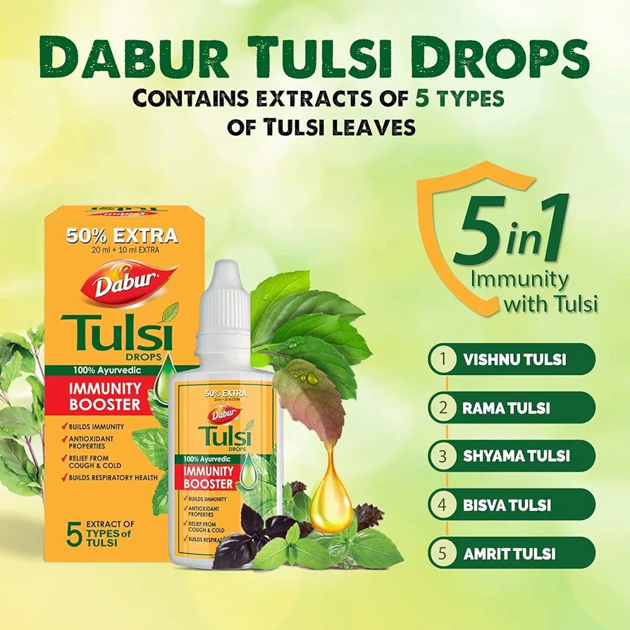 Dabur Tulsi Drops : 30ml