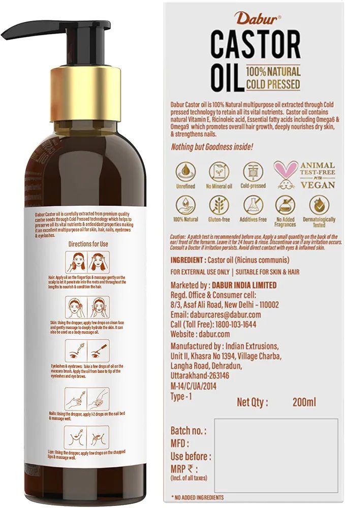 Dabur Castor Oil - 200ml