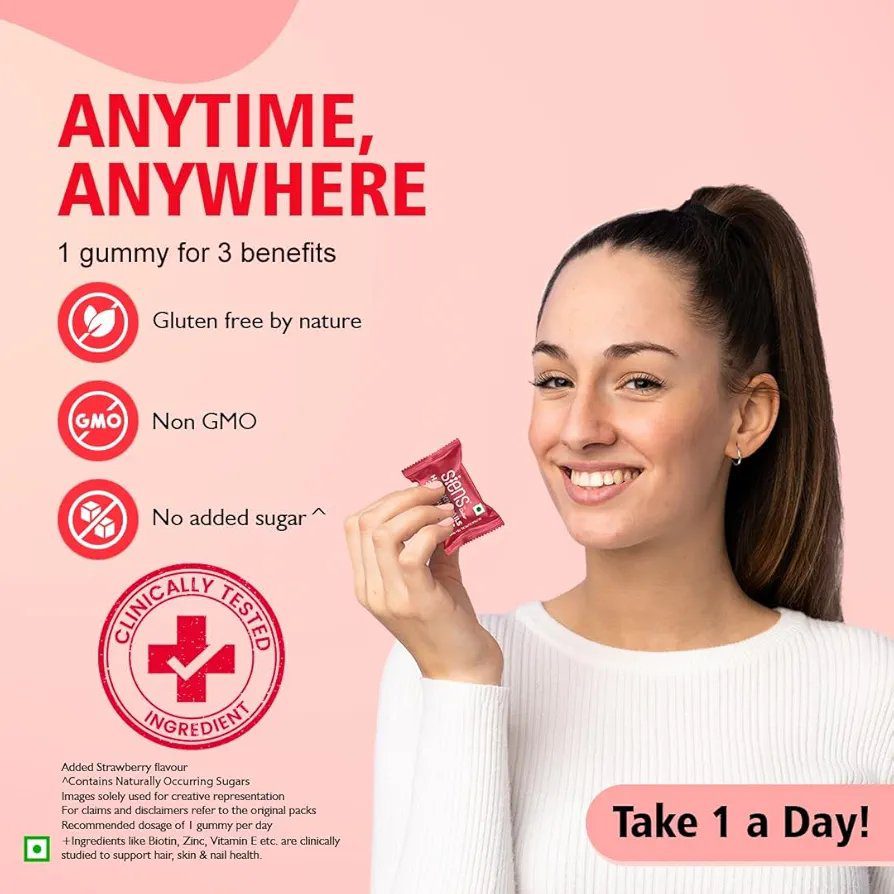 Siens By Dabur Hair, Skin &amp; Nails (3 in 1 Gummies) - 30 pieces