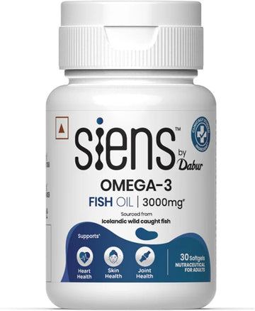 Siens By Dabur Omega-3 Fish Oil Capsules 3000mg - 30 softgels