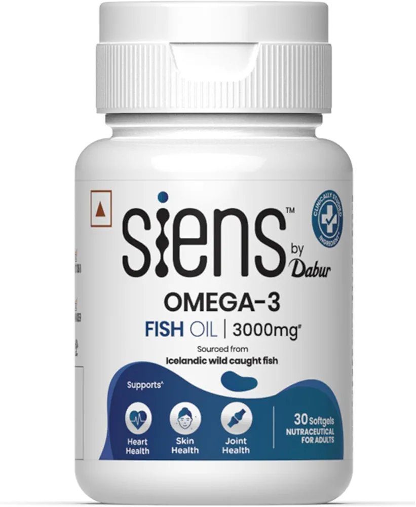 Siens By Dabur Omega-3 Fish Oil Capsules 3000mg - 30 softgels