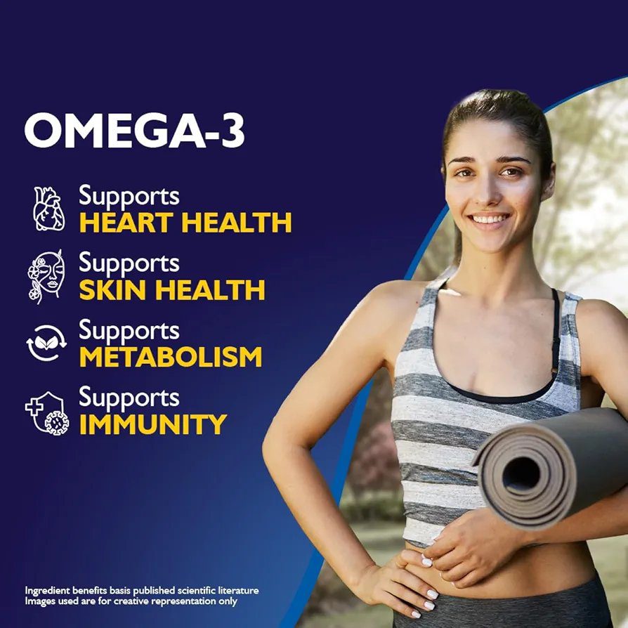 Siens By Dabur Omega-3 Fish Oil Capsules 3000mg - 30 softgels