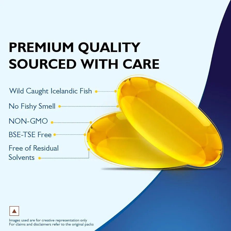 Siens By Dabur Omega-3 Fish Oil Capsules 3000mg - 30 softgels
