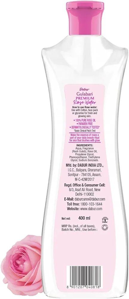 Dabur Gulabari Premium Rose Water/Face Toner - 400ml